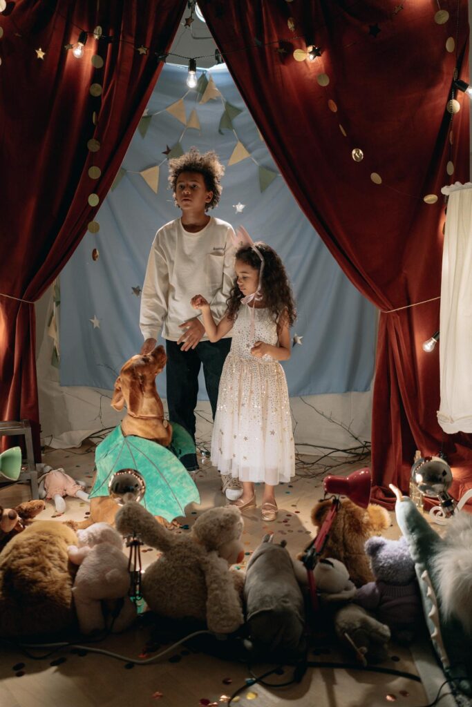 Children doing an Acting Play